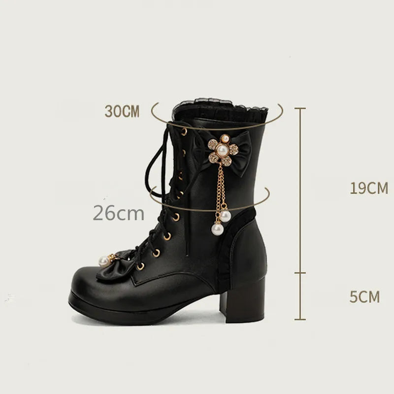 Pretty Pearl Princess Booties