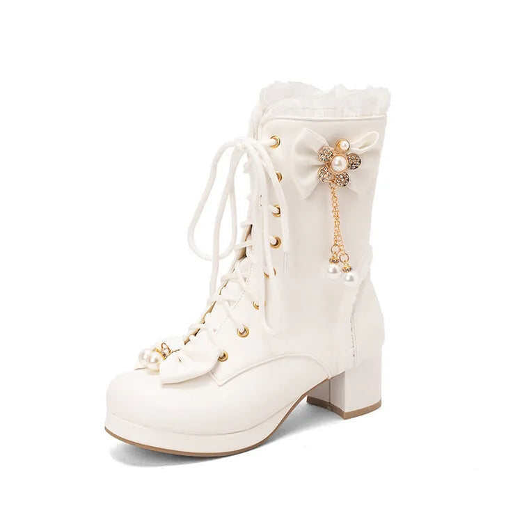 Pretty Pearl Princess Booties