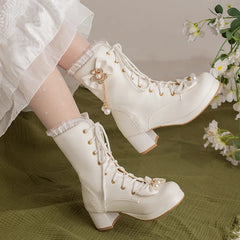 Pretty Pearl Princess Booties