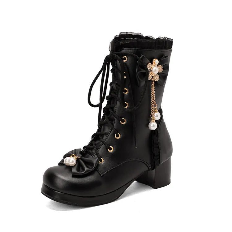 Pretty Pearl Princess Booties