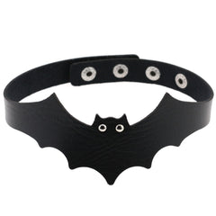 'Out of Hell' Faux Leather Bat Choker (4 Colours)