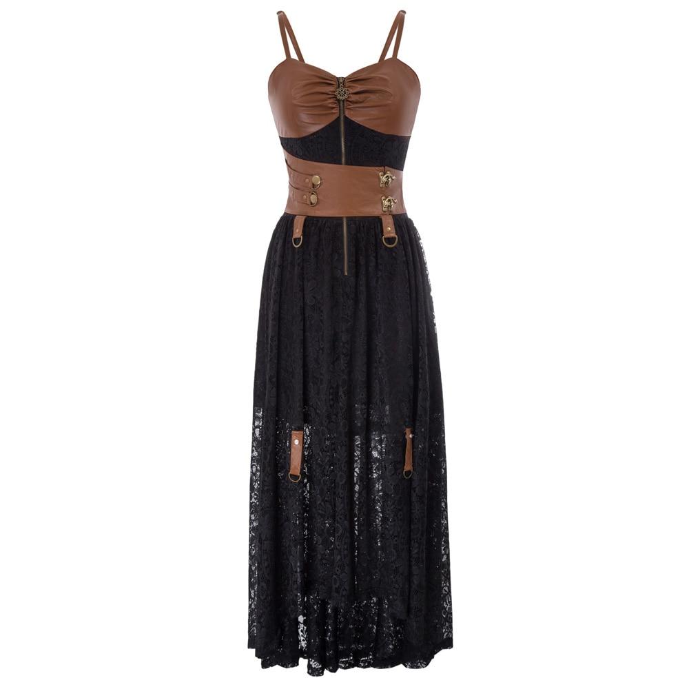 Leather and Lace Steampunk dress