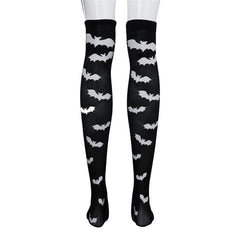 Black and white bat socks