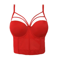 Goth 'Bella' Black Gothic Cami Crop Top