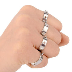 Stainless steel spike ring