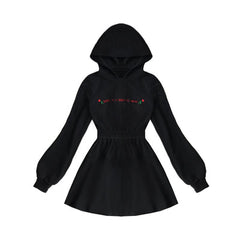 'Love is a Losing Game' Black Grunge Hoodie