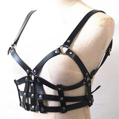 'Submissive' PU Leather Harness Set