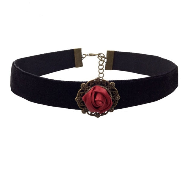 Rose/Cross Choker
