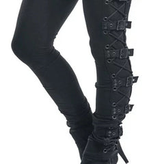 'Creepshow' Black Grunge Goth Alt Buckle Pants