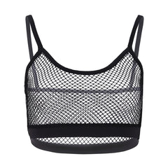 Black Gothic Mesh Top