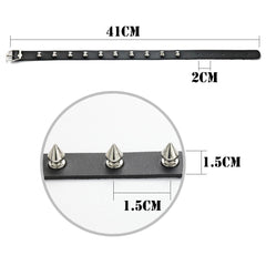 Metal Spike PU Leather Choker