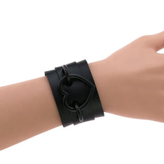 Red and Black Heart Wristband