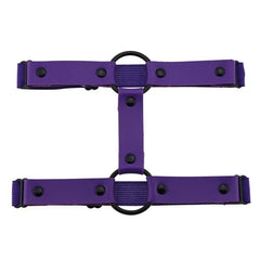 Black 'O' ring leg garter (1pc)
