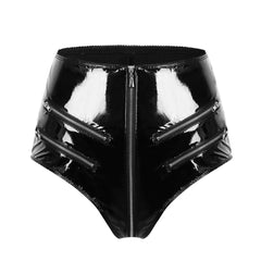 'Zone' PU Leather Shorts