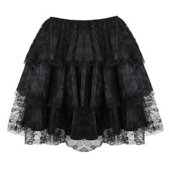 'Serenade' Multi Color Grunge Lace Skirt