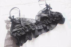 'Knocked Down' Black Goth Alt Lolita Lingerie Set