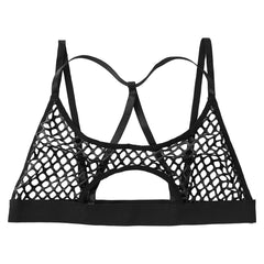 'Unborn' Black Goth Alt Fishnet Top