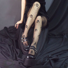 Skull Themed Tights