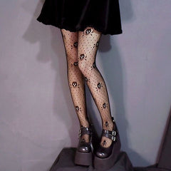 Skull Themed Tights