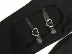 'Dead Walking' Black Alt Heart Shaped Pants