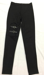 'Dead Walking' Black Alt Heart Shaped Pants