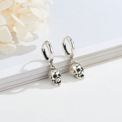 Skull Sterling Silver Earrings