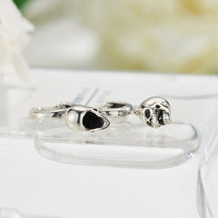 Skull Sterling Silver Earrings