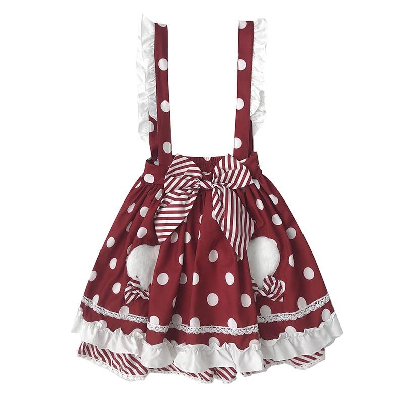 Polkadot Princess Suspender Skirt