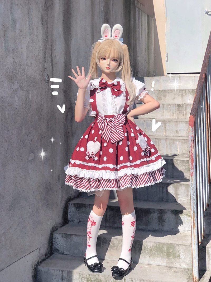 Polkadot Princess Suspender Skirt