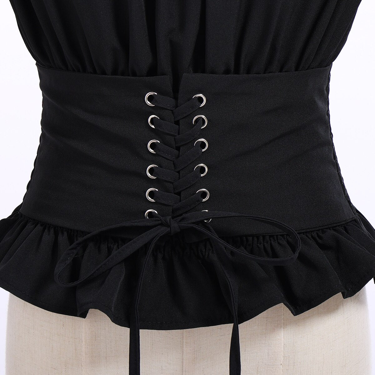 Steampunk shoulder-off blouse