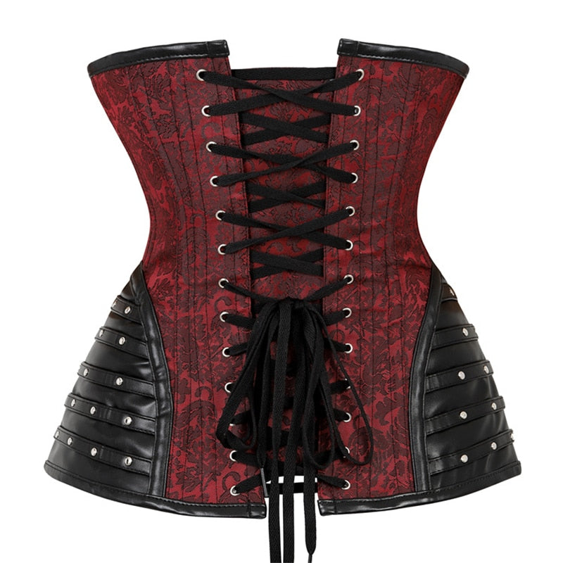 Red Steampunk corset