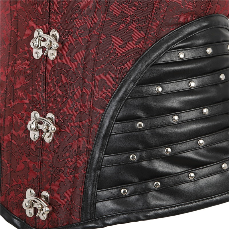Red Steampunk corset