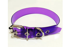 'Venom' Black / Purple transparent PVC choker