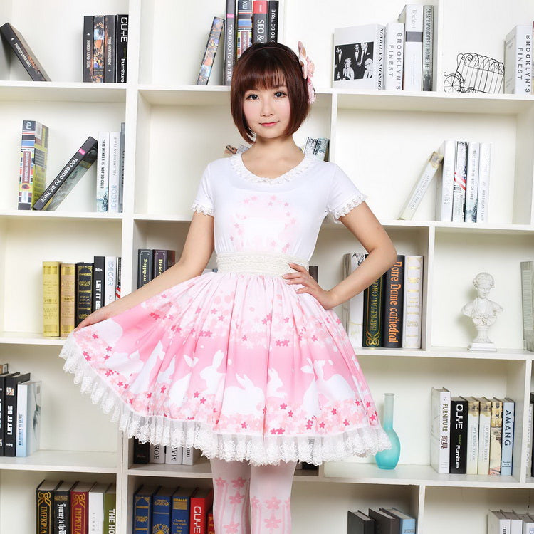 Cherry Blossom Bunny Skirt