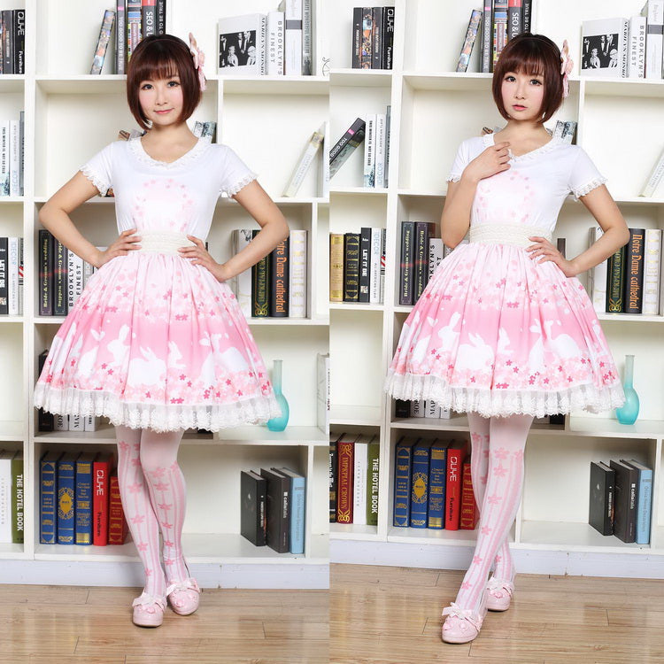 Cherry Blossom Bunny Skirt
