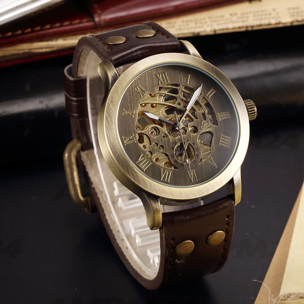 Steampunk Watch With Skeleton Dial Ellezy Steampunk Watch With Skeleton Dial Ellezy