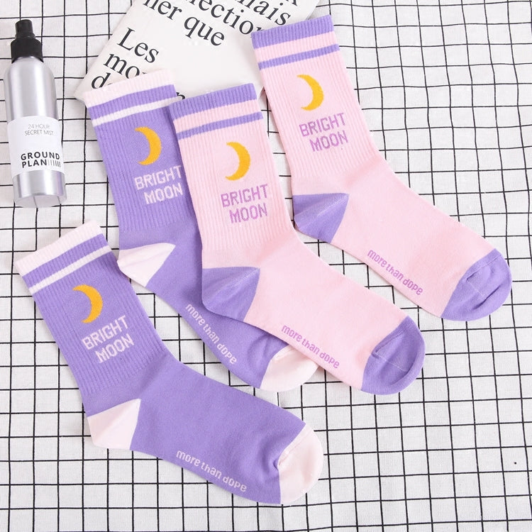 Kawaii Moon Socks