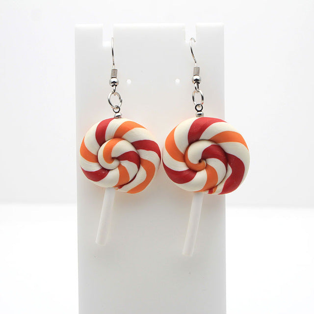 Rainbow Lollipop Earrings