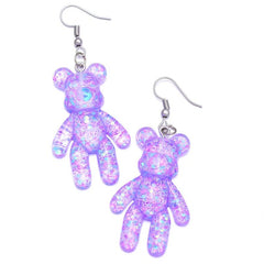 Glitter Bear Earrings