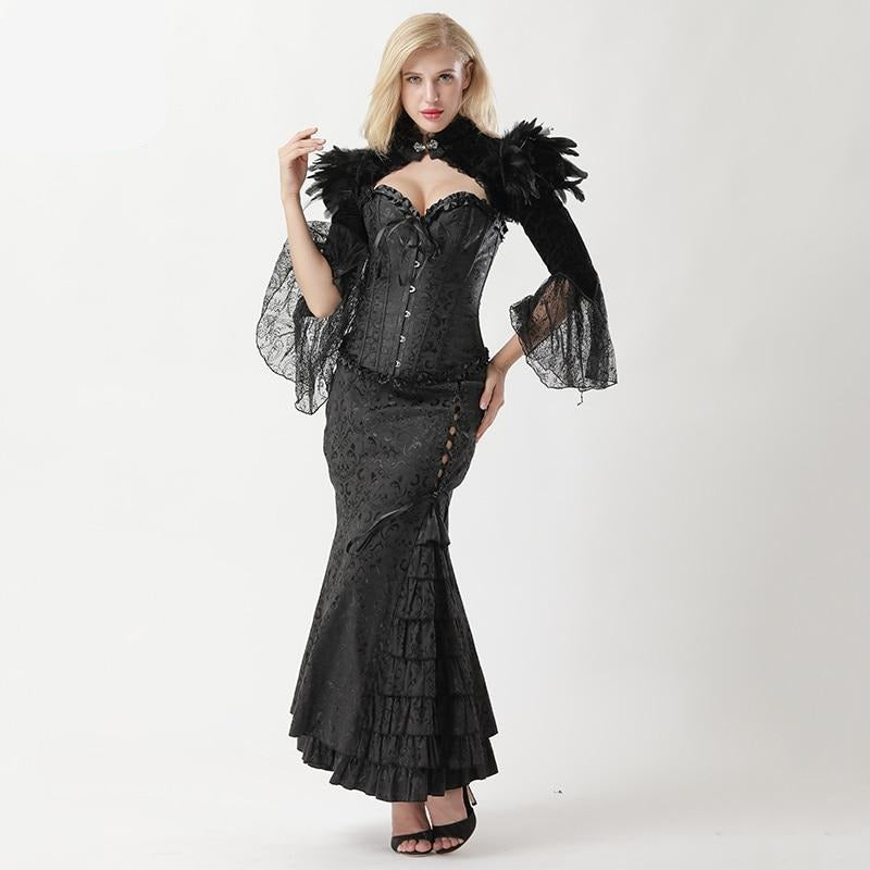 Goth steampunk costume