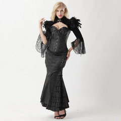 Goth steampunk costume