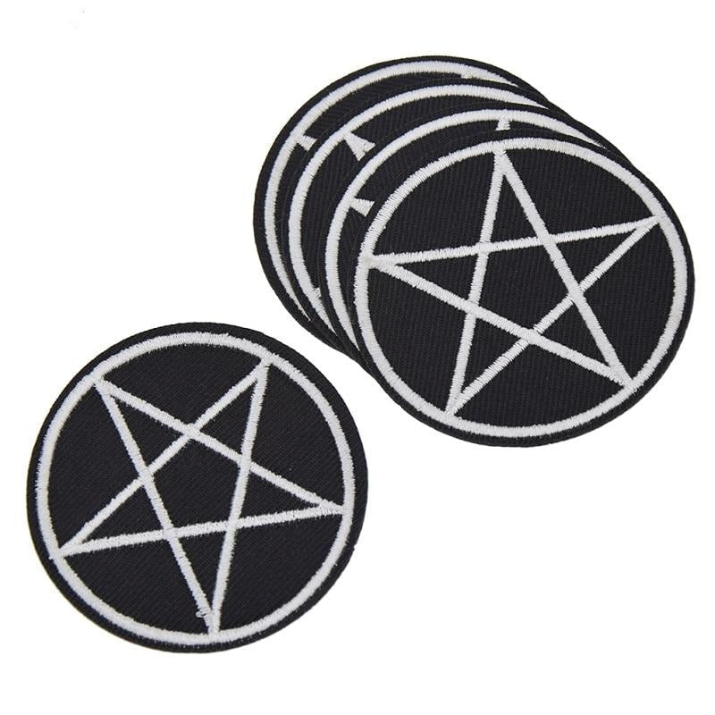 Pentagram patch 5 pack