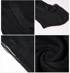 'Sleepy Hollow' Black Grunge Ripped Sweater