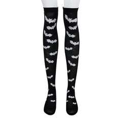 Black and white bat socks