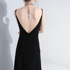 'Redemption' Black Grunge Alt Eyelet Dress