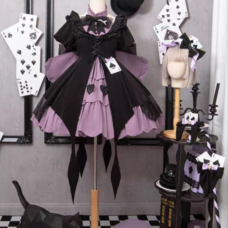 Purple Spade Cosplay Dress