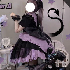 Purple Spade Cosplay Dress
