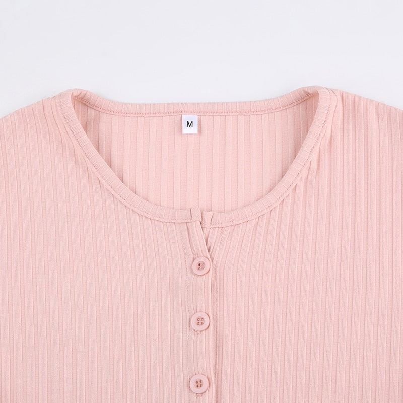 Ribbed Knit Cardigan Top