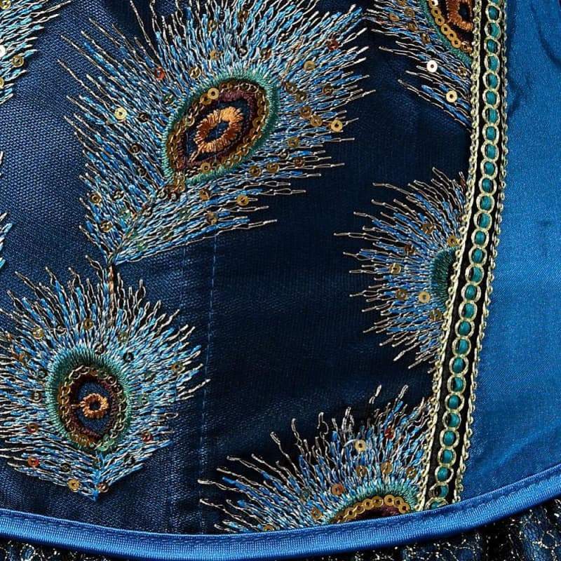 Royal Blue Steampunk corset