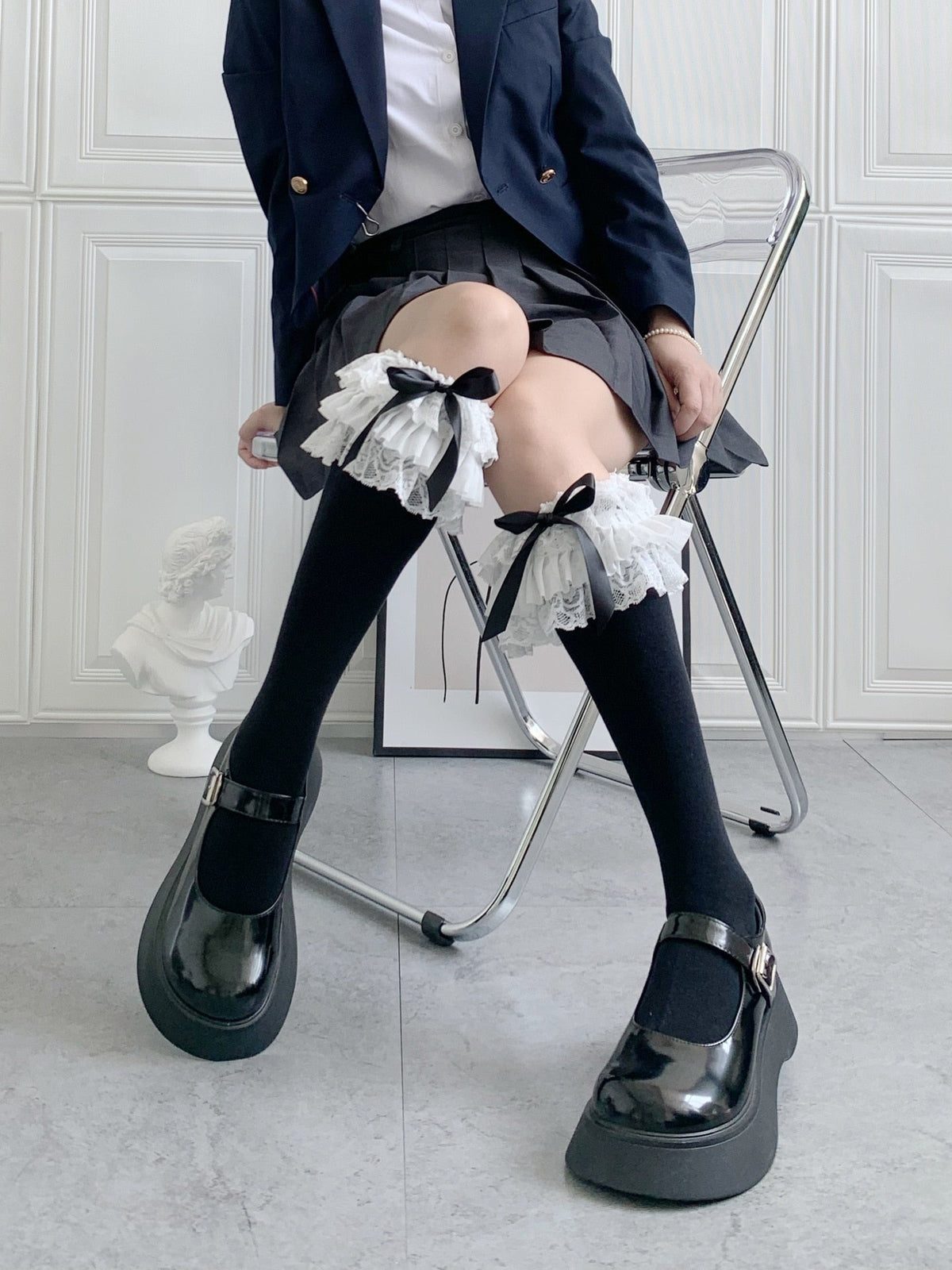 Ruffled Knee Socks